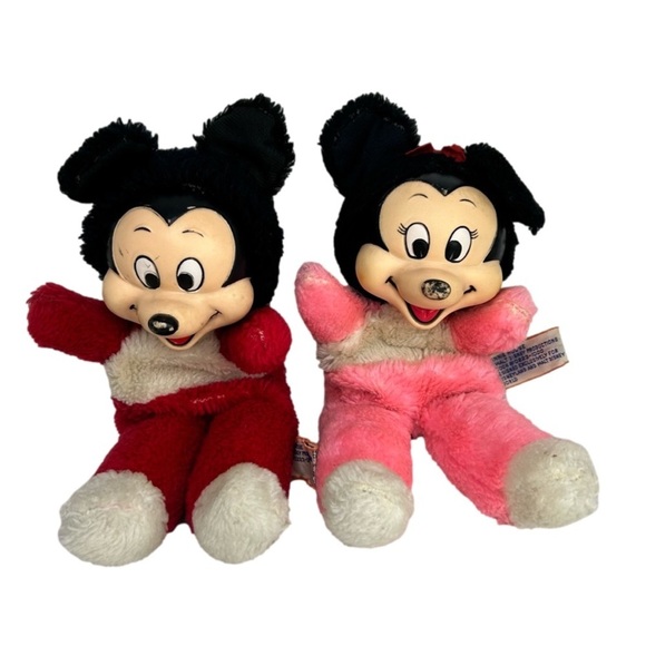 Vintage Mickey and Minnie Mouse 1970’s Plush - Picture 4 of 14